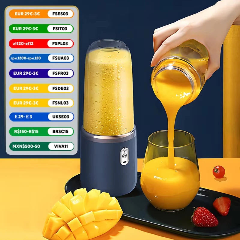 Portable Electric Fruit Juicer 400Ml 