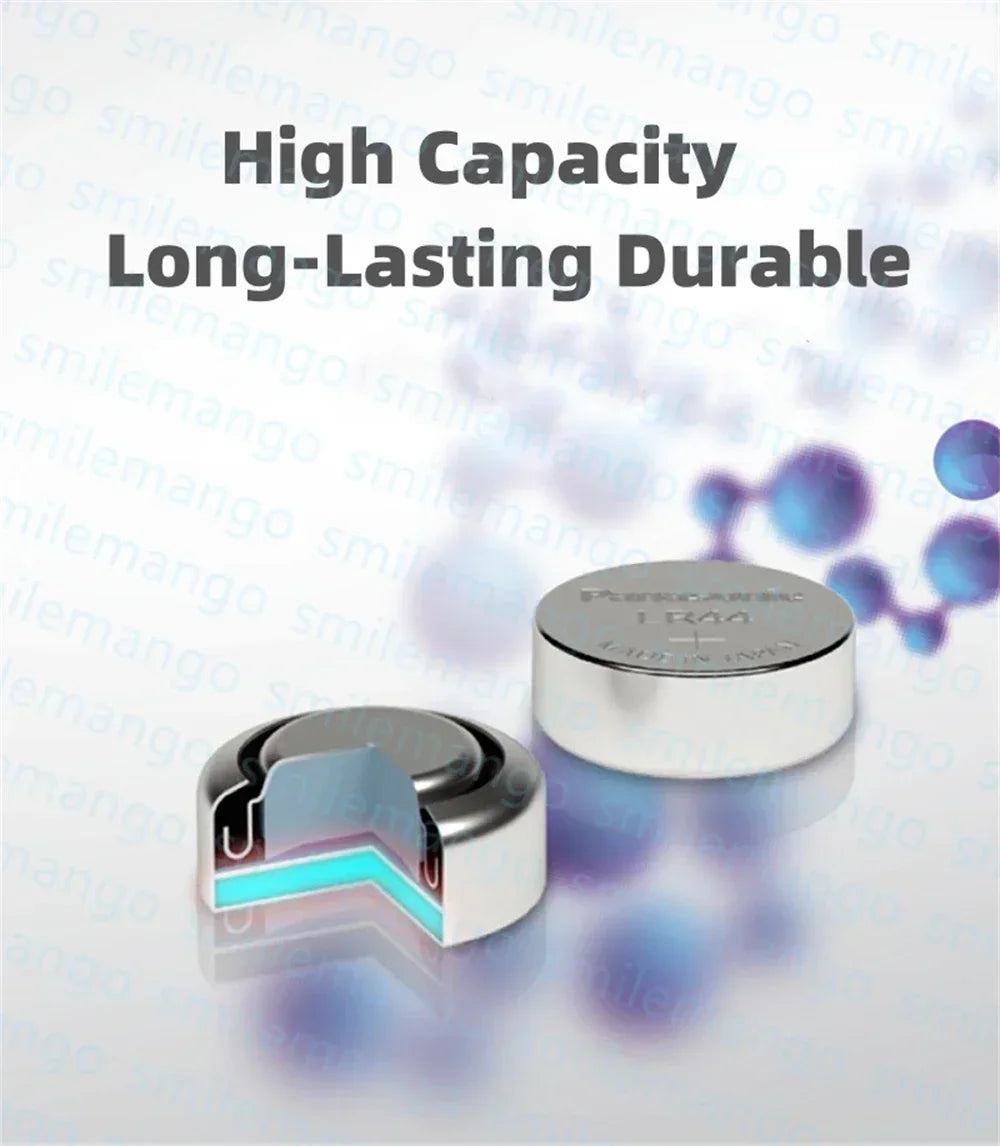2-50PCS AG13 Battery A76 LR44 357 SR1154 SR44 LR 44 1.5V Alkaline Batteries for Watch Calculator Toy Button Coin Cell