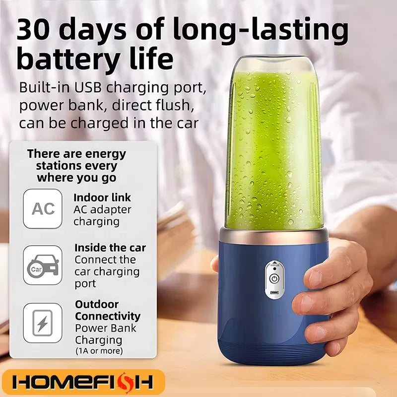 Portable Electric Fruit Juicer 400Ml 