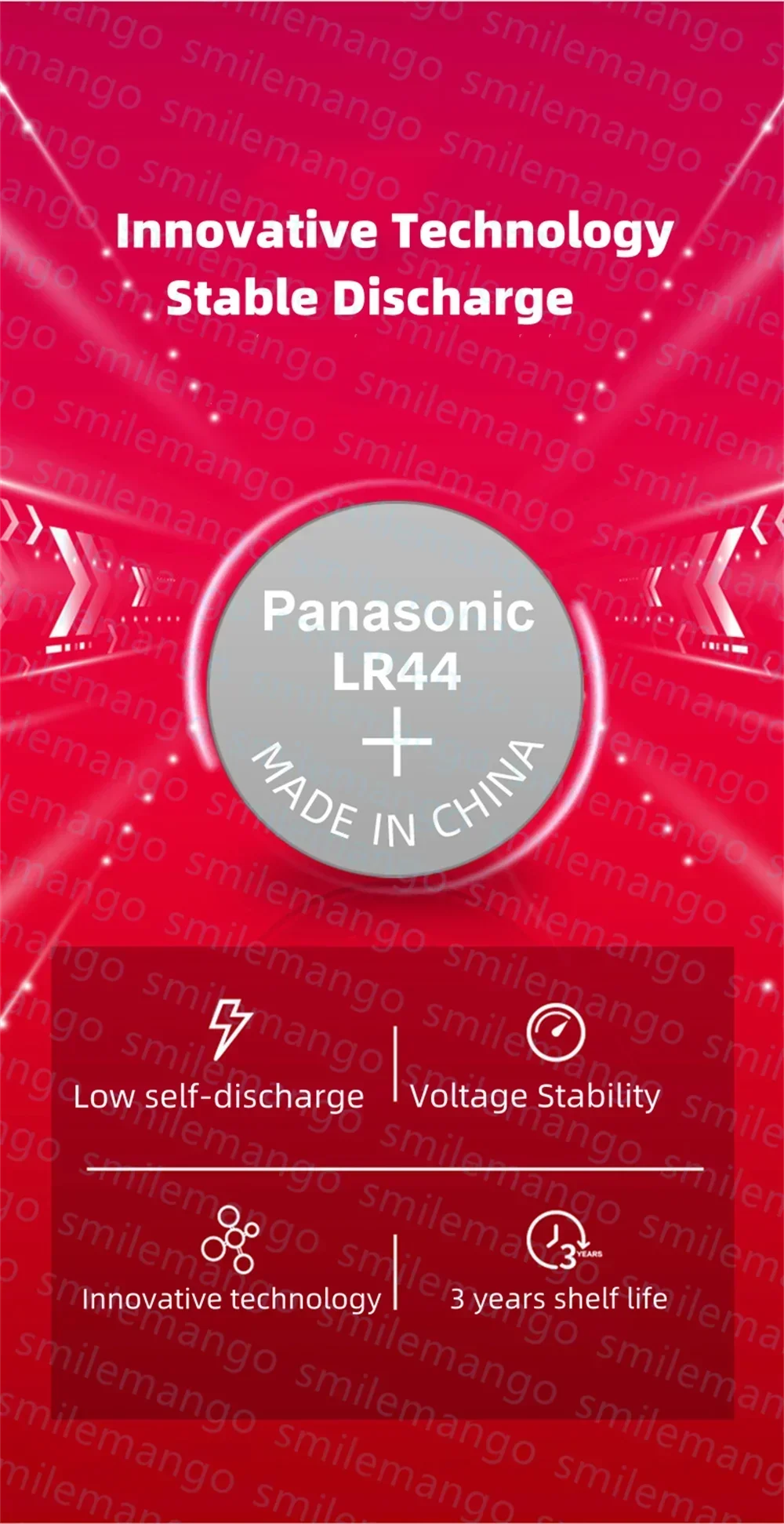 2-50PCS AG13 Battery A76 LR44 357 SR1154 SR44 LR 44 1.5V Alkaline Batteries for Watch Calculator Toy Button Coin Cell