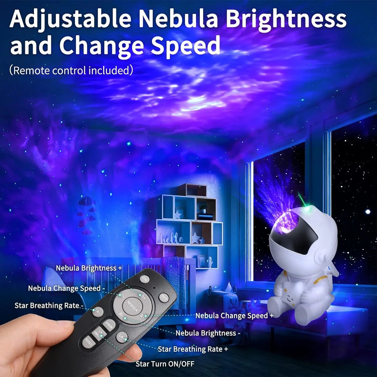 Galaxy Star Astronaut Projector Light 