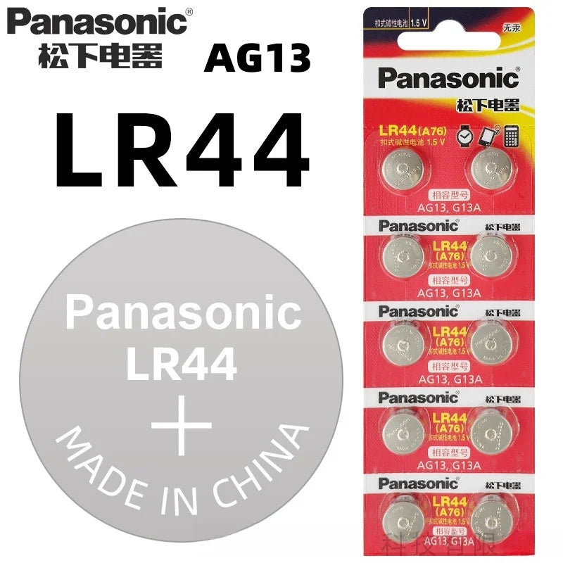 2-50PCS AG13 Battery A76 LR44 357 SR1154 SR44 LR 44 1.5V Alkaline Batteries for Watch Calculator Toy Button Coin Cell