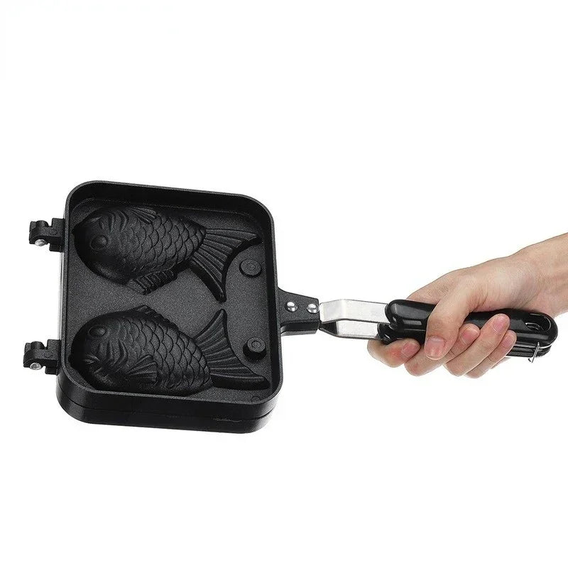 Double Fish Shaped Waffle Cake Maker Pan 