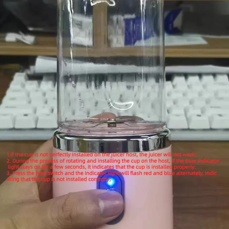 Portable Electric Fruit Juicer 400Ml 